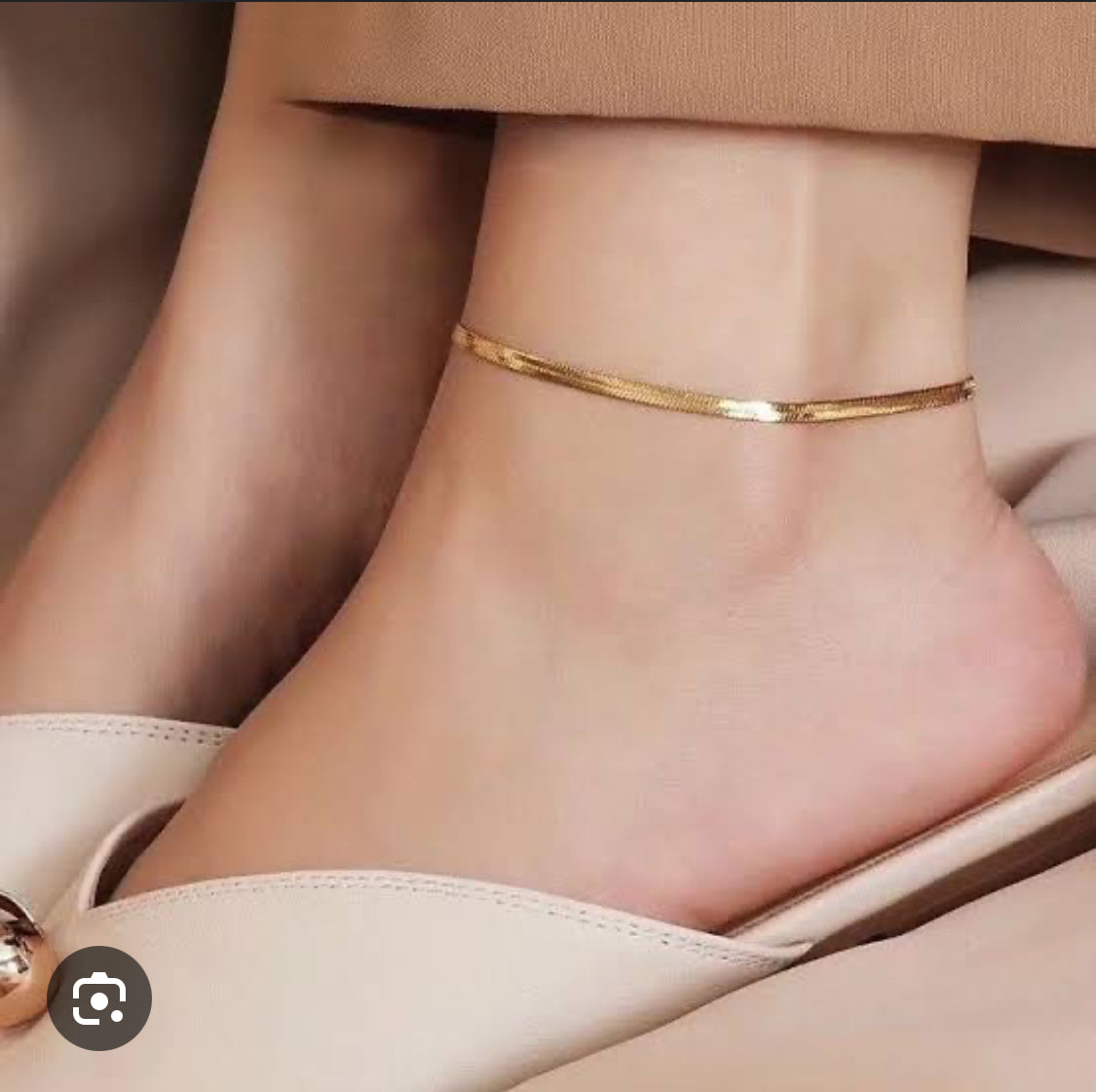 Snake Chain Anklet (Anti Tarnish)