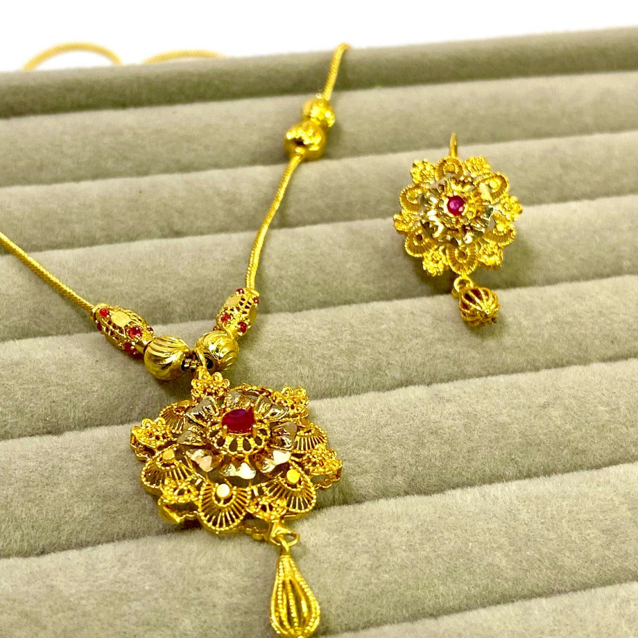 Rosey Gold Plated Set