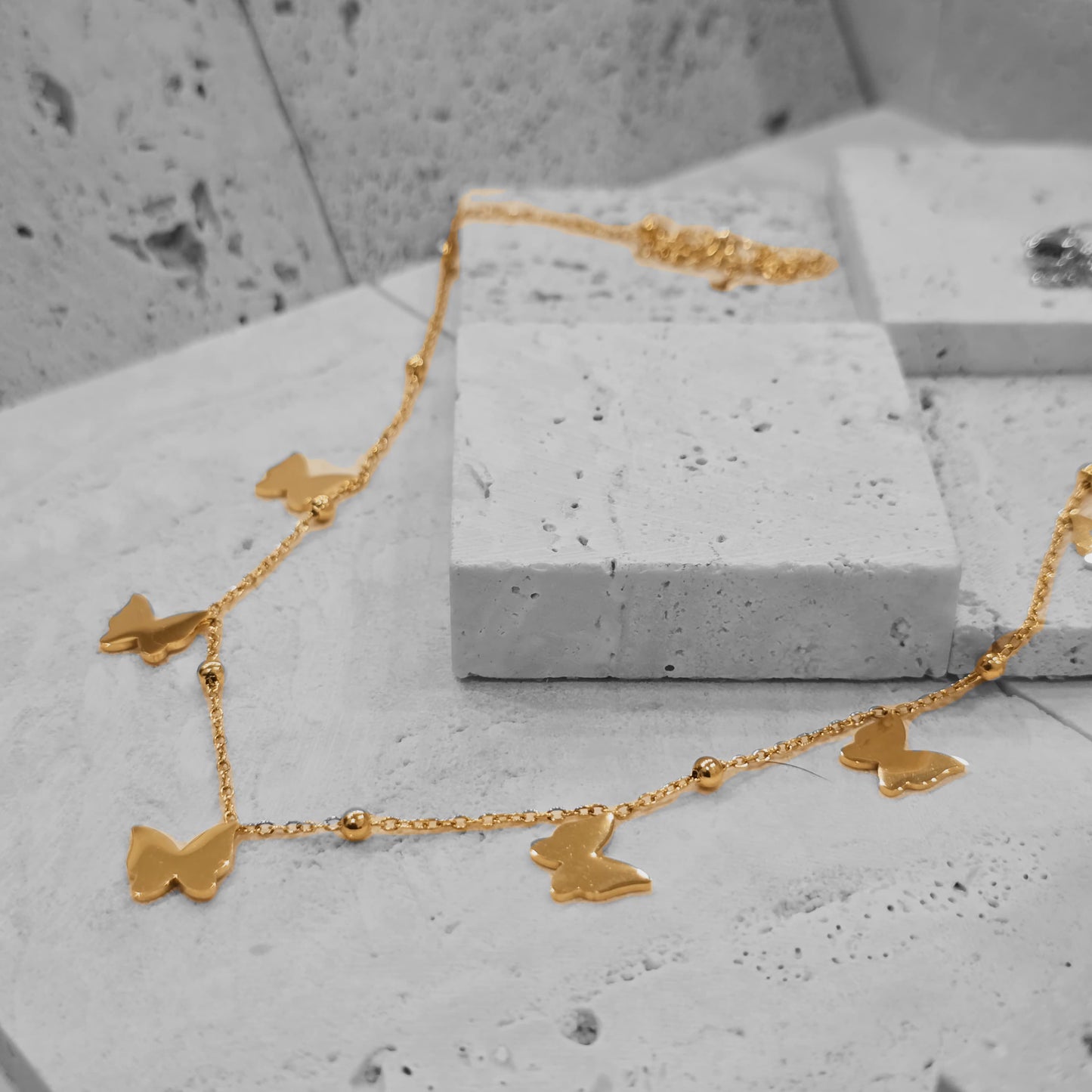 Butterfly Necklace (Anti Tarnish)