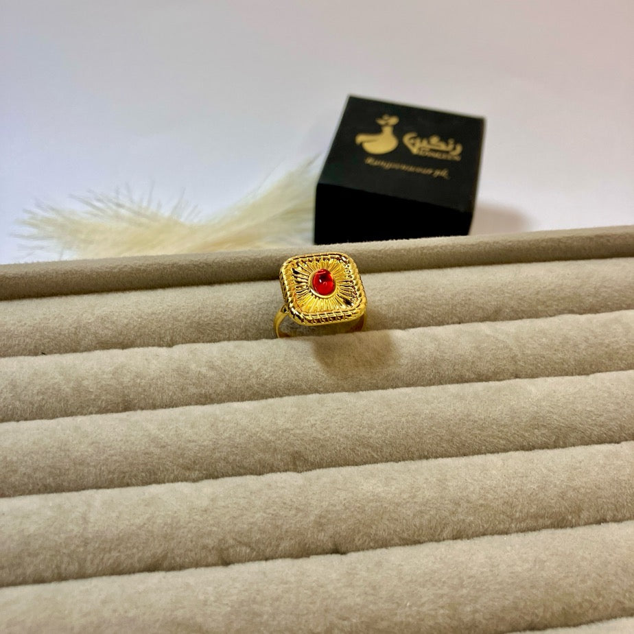 Mirage Red Stone Ring