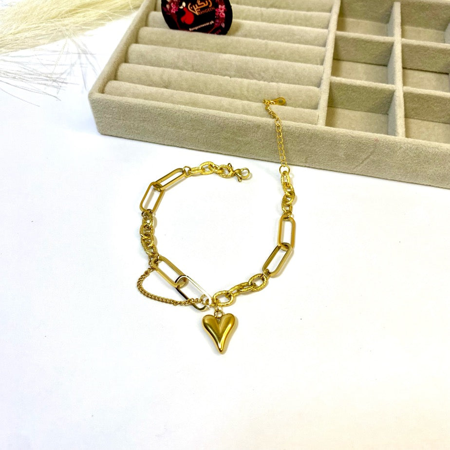 Heart Bracelet (Anti Tarnish)
