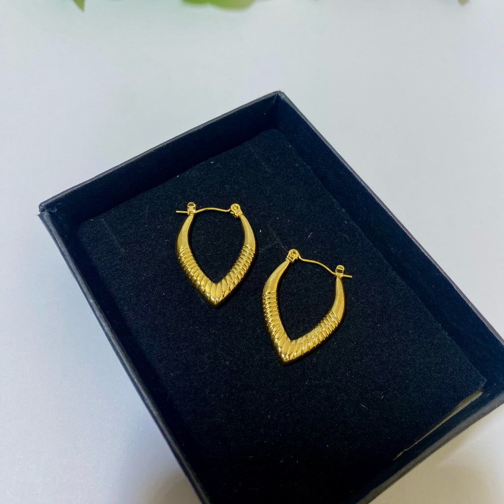 Gold Plated Hoop Earrings (Anti Tarnish)