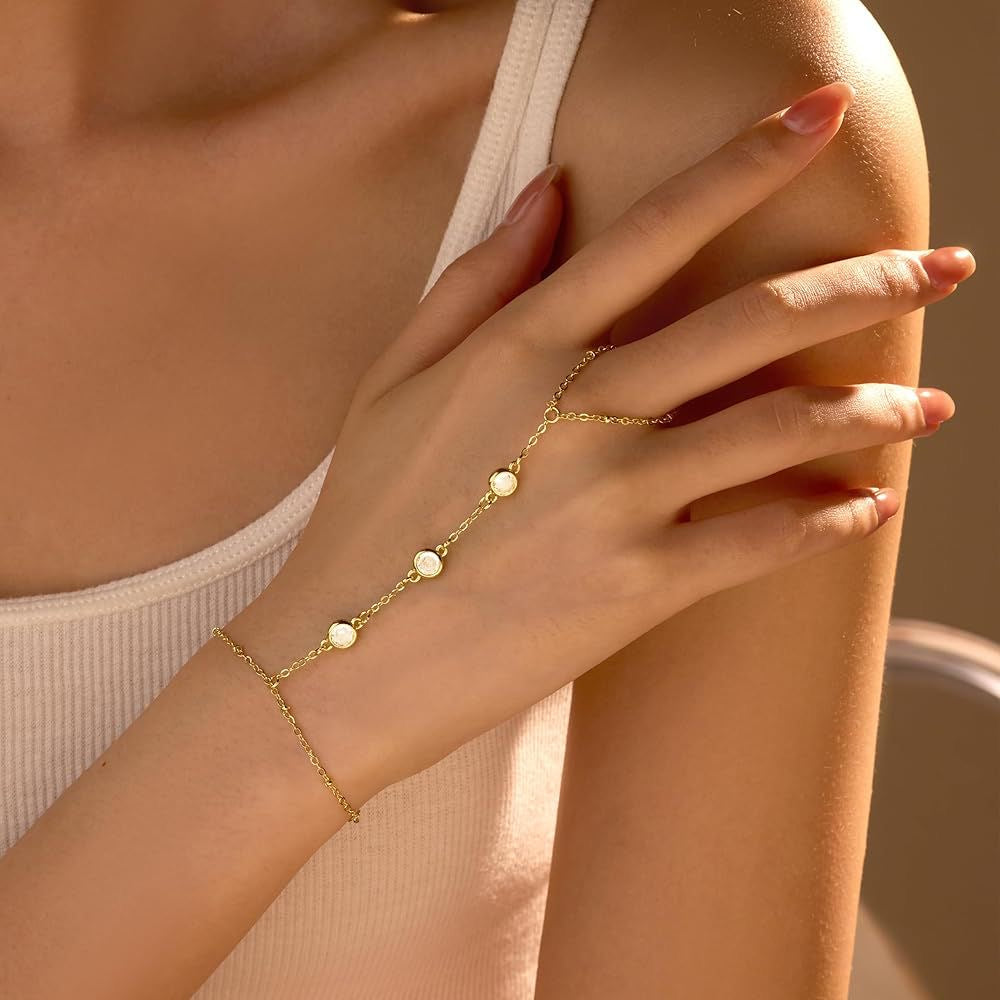 Anja Zircon Bracelet Ring