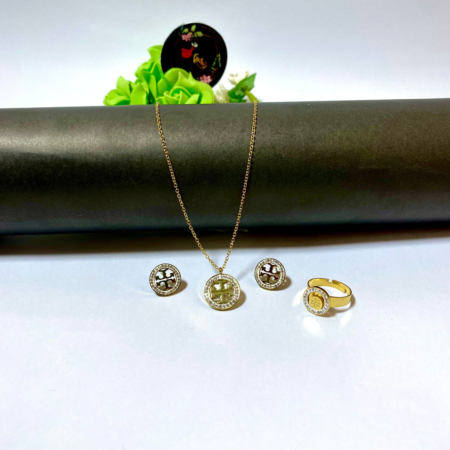 Branded Zircon Set TB (Anti Tarnish)