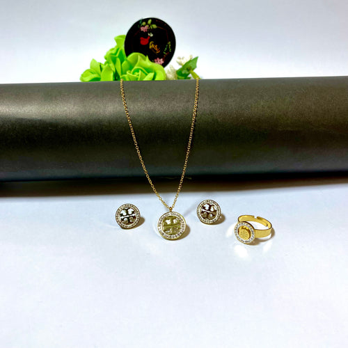 Branded Zircon Set TB (Anti Tarnish)