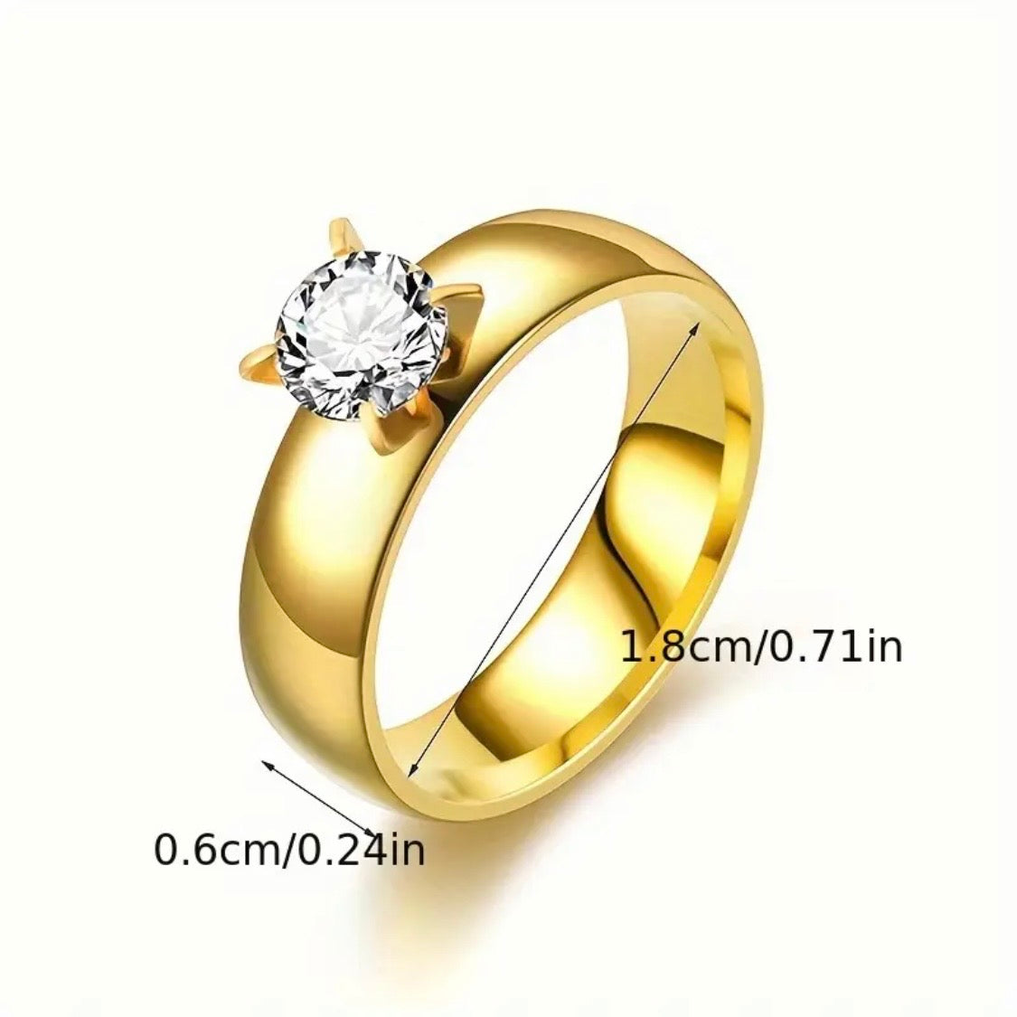 Diamond Ring Pair (Stainless steel)
