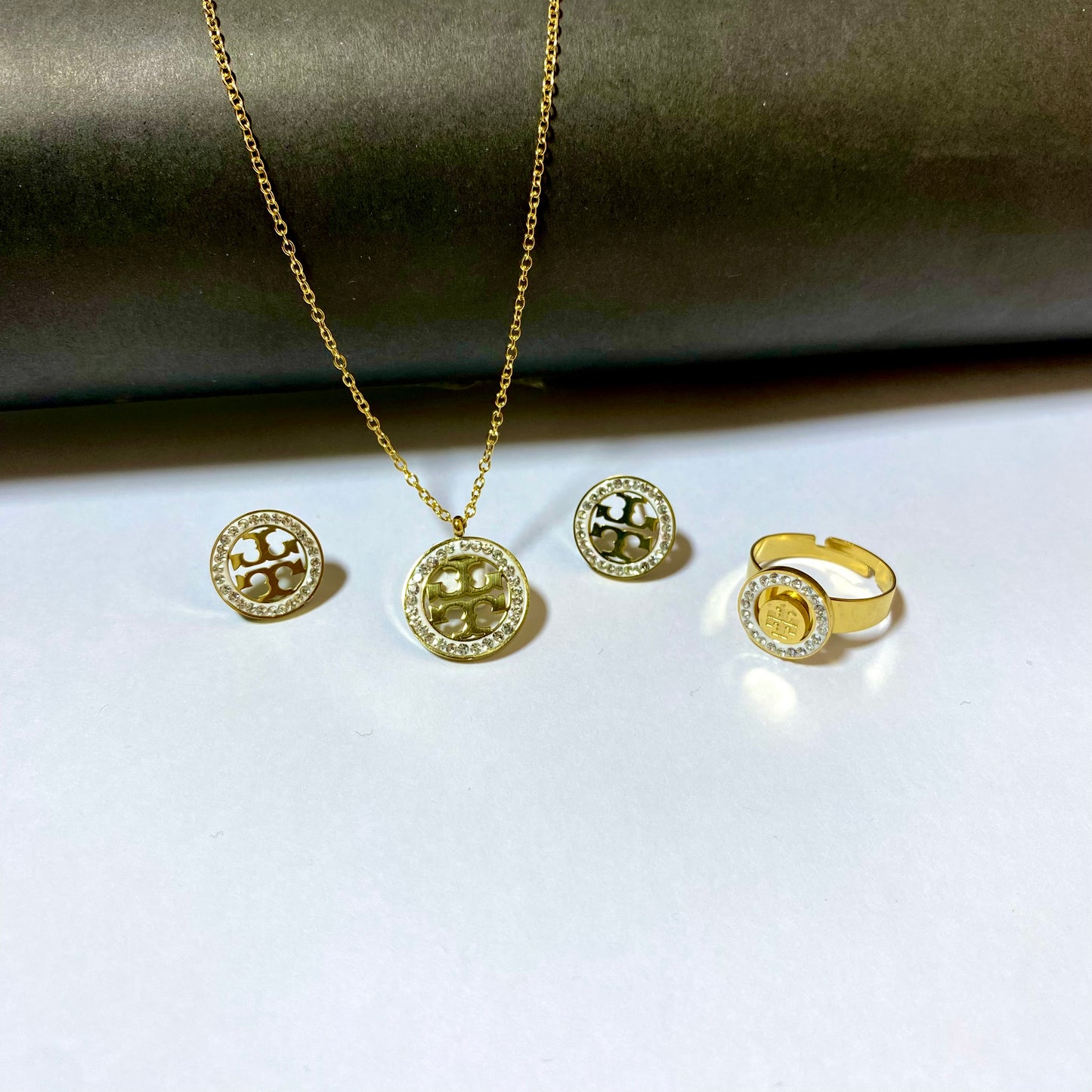 Branded Zircon Set TB (Anti Tarnish)