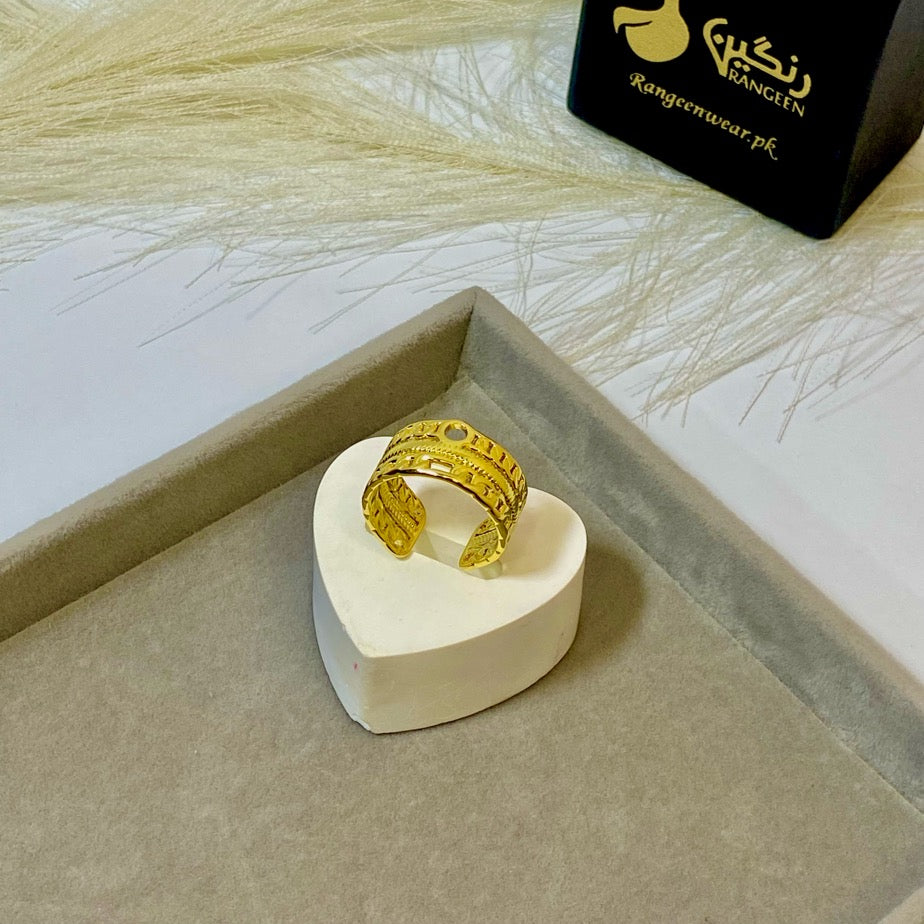 Arabic Mesh Ring (Adjustable)