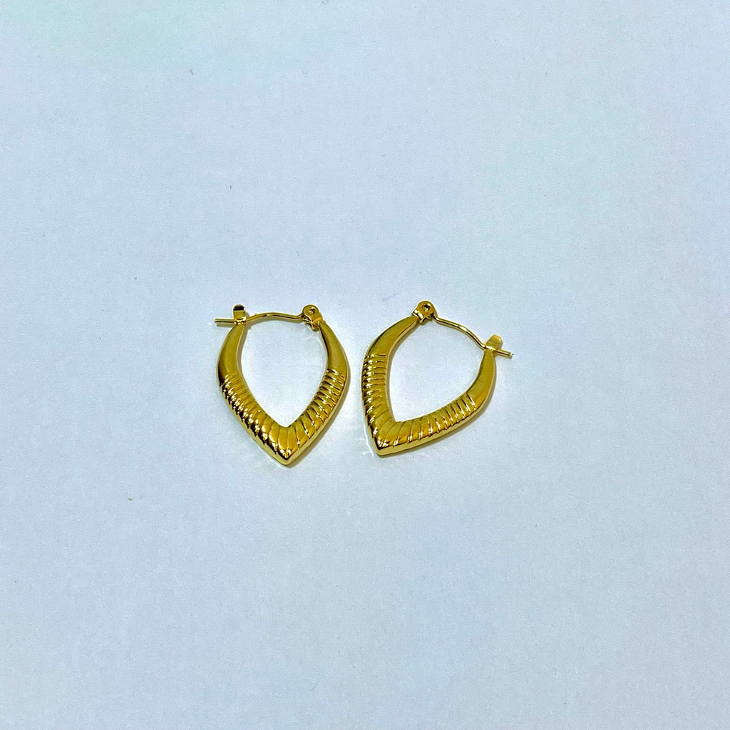 Gold Plated Hoop Earrings (Anti Tarnish)