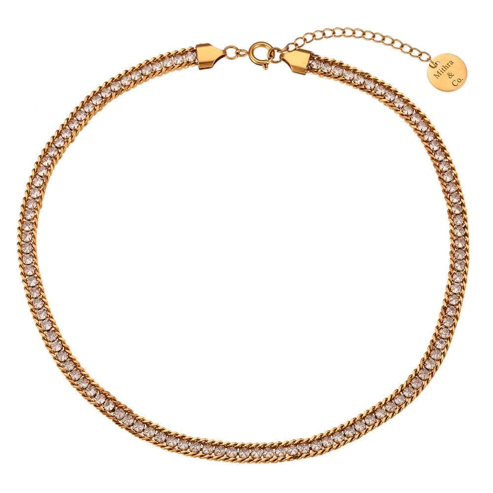 Luster Zirconia Necklace (White)