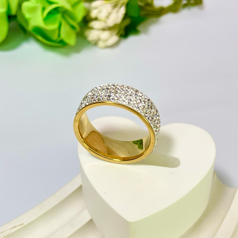 Diamond Zircon Ring