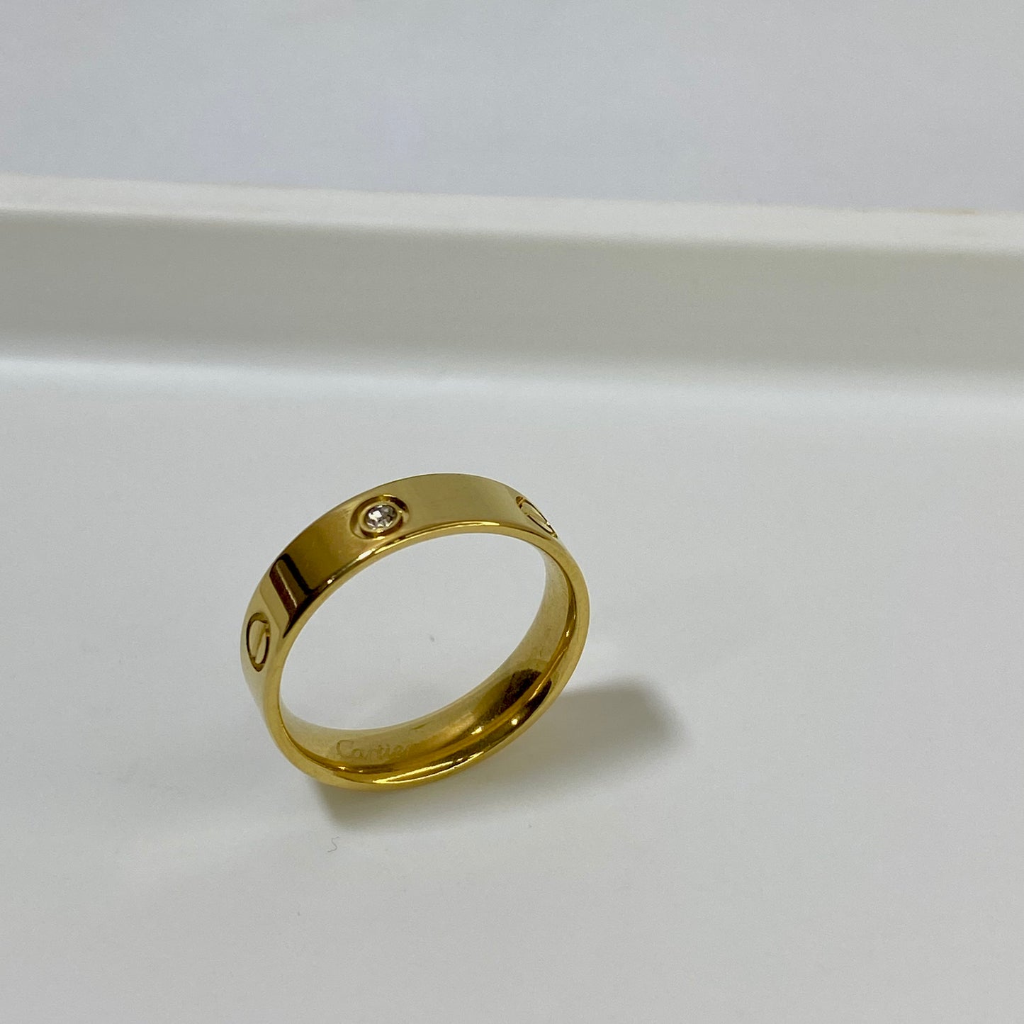 Cartier Brand Handcuff + Ring Set with Engraved logo