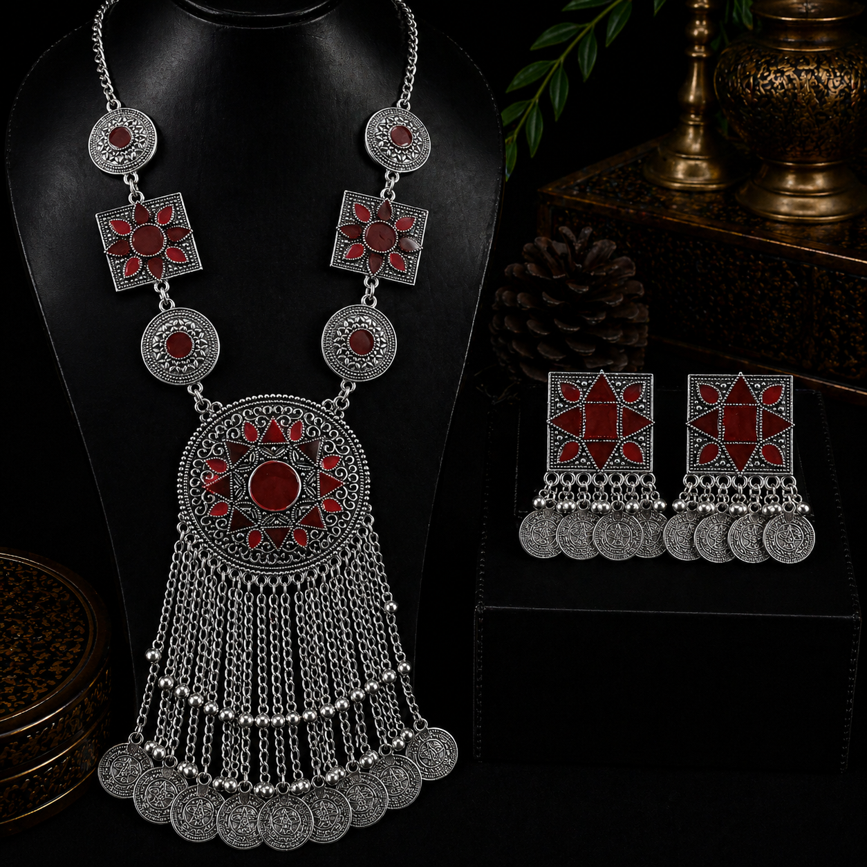 Noor-e-Zar Oxidized Set
