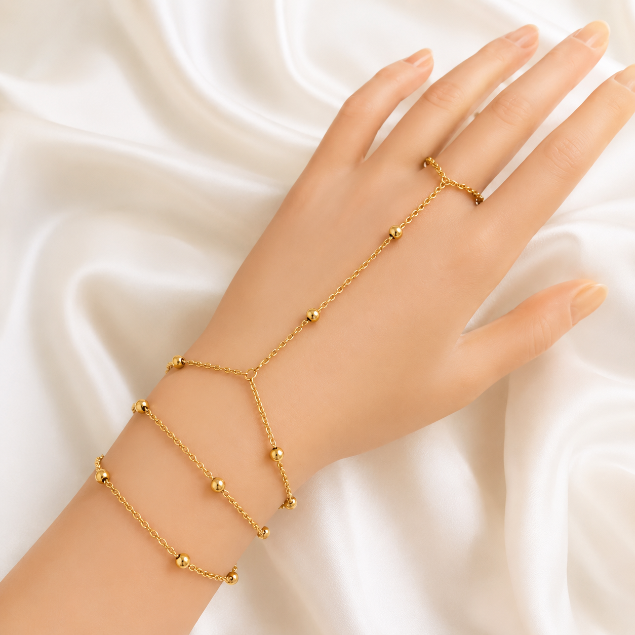 Anja Multi Layer Bracelet Ring