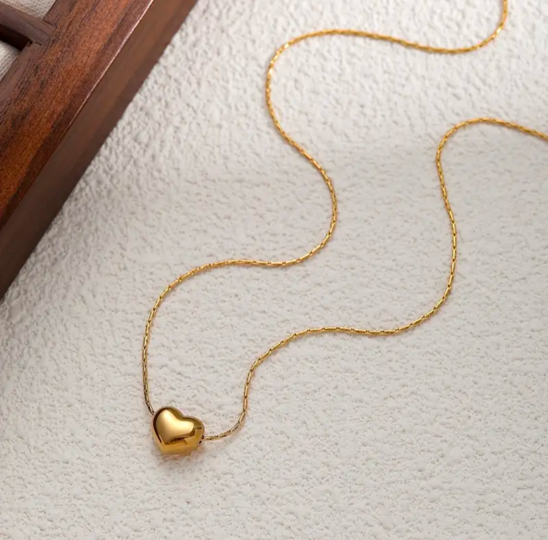 Heart Necklace Minimal (Anti Tarnish)