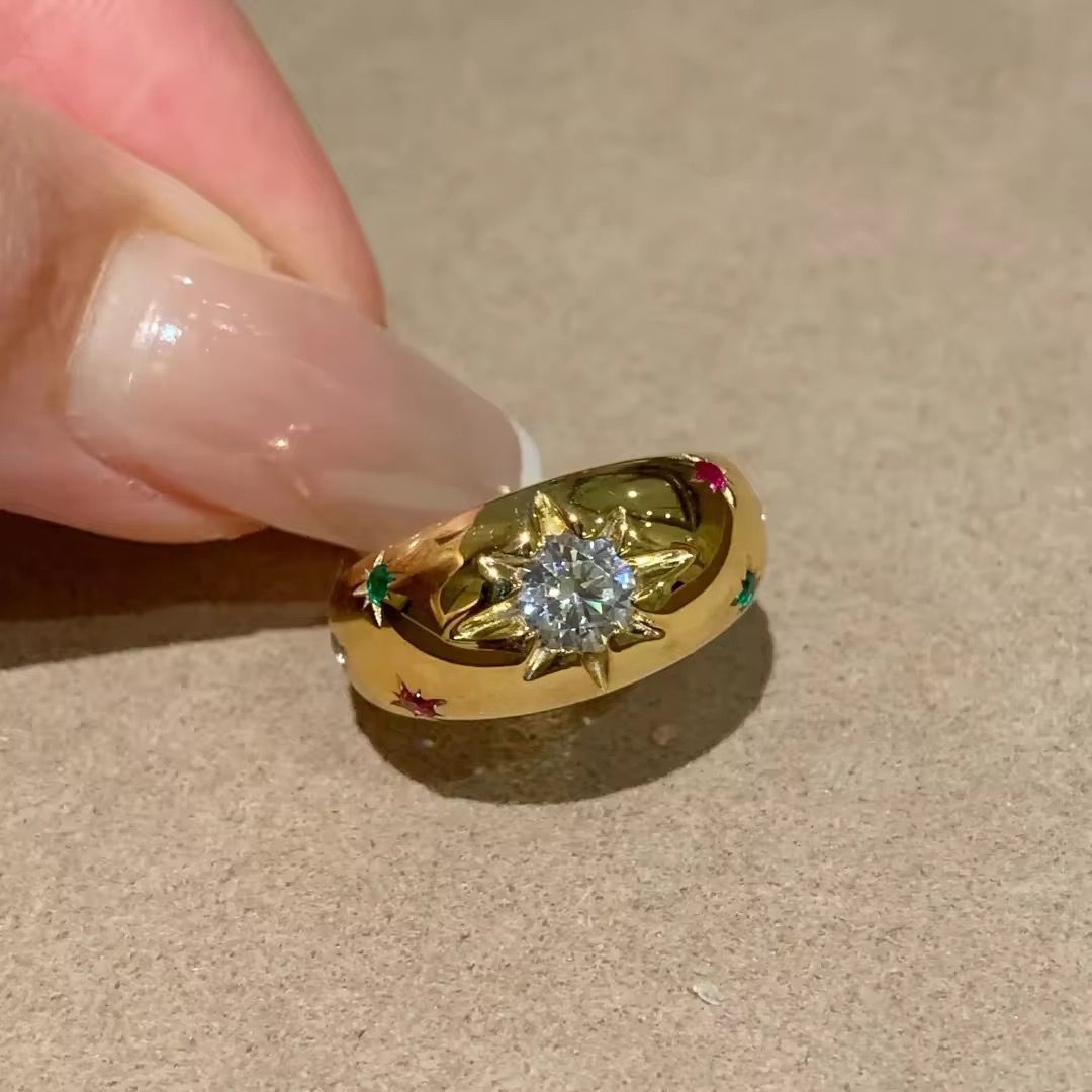 Bulky Arabic Multi Ring
