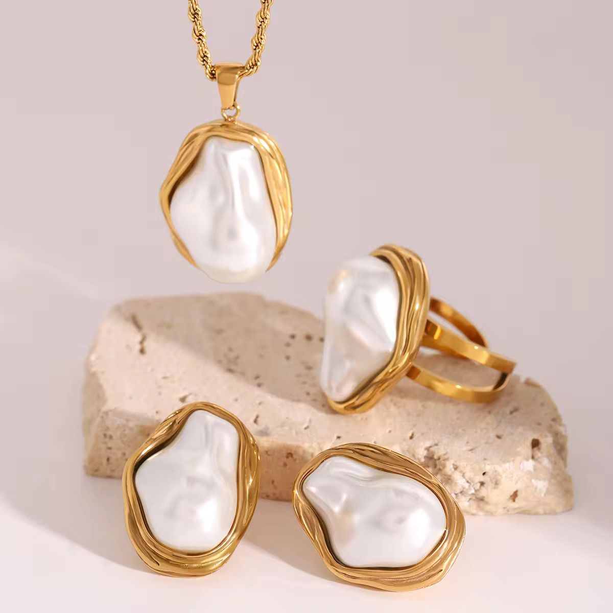 3Pc Mother Pearl Set