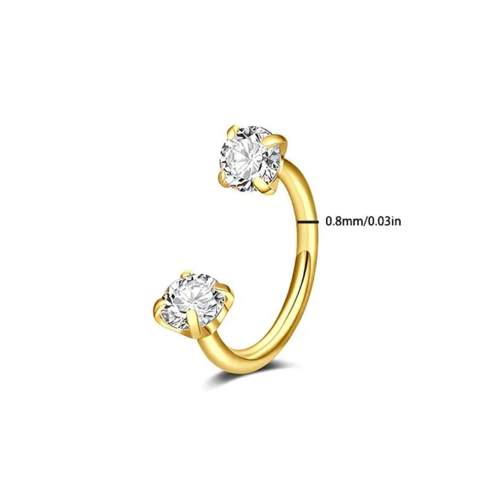 Duo Diamond NoseRing