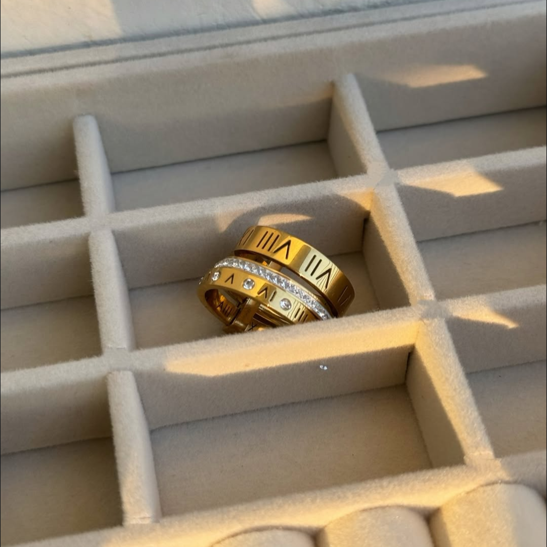 Brand Triple Layer Ring (Anti Tarnish)
