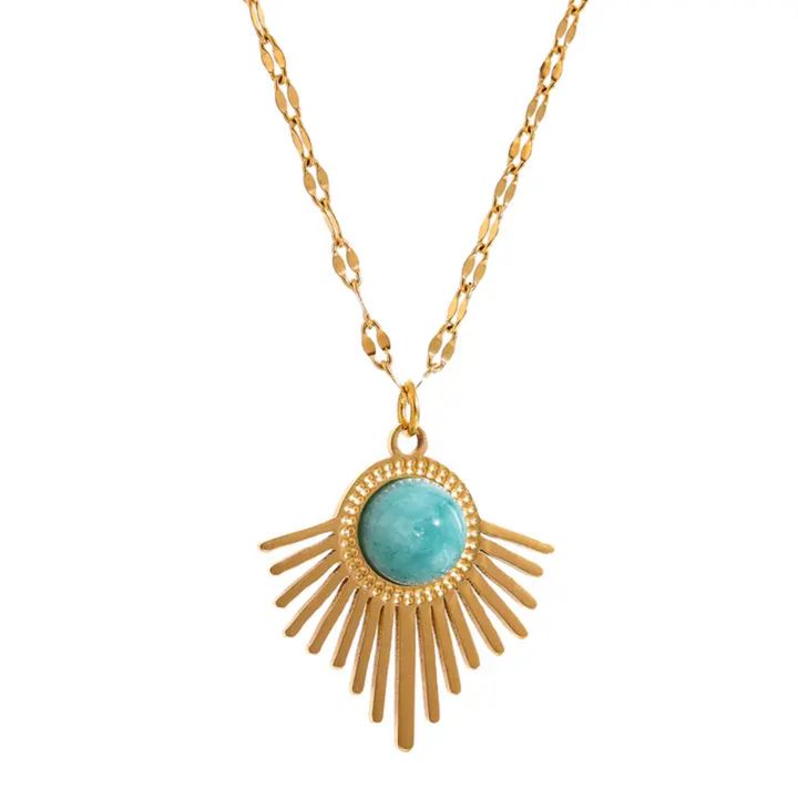 Rays Stone Necklace