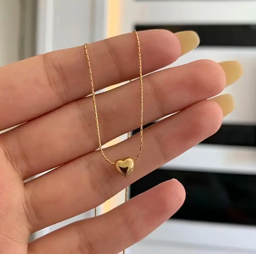 Heart Necklace Minimal (Anti Tarnish)