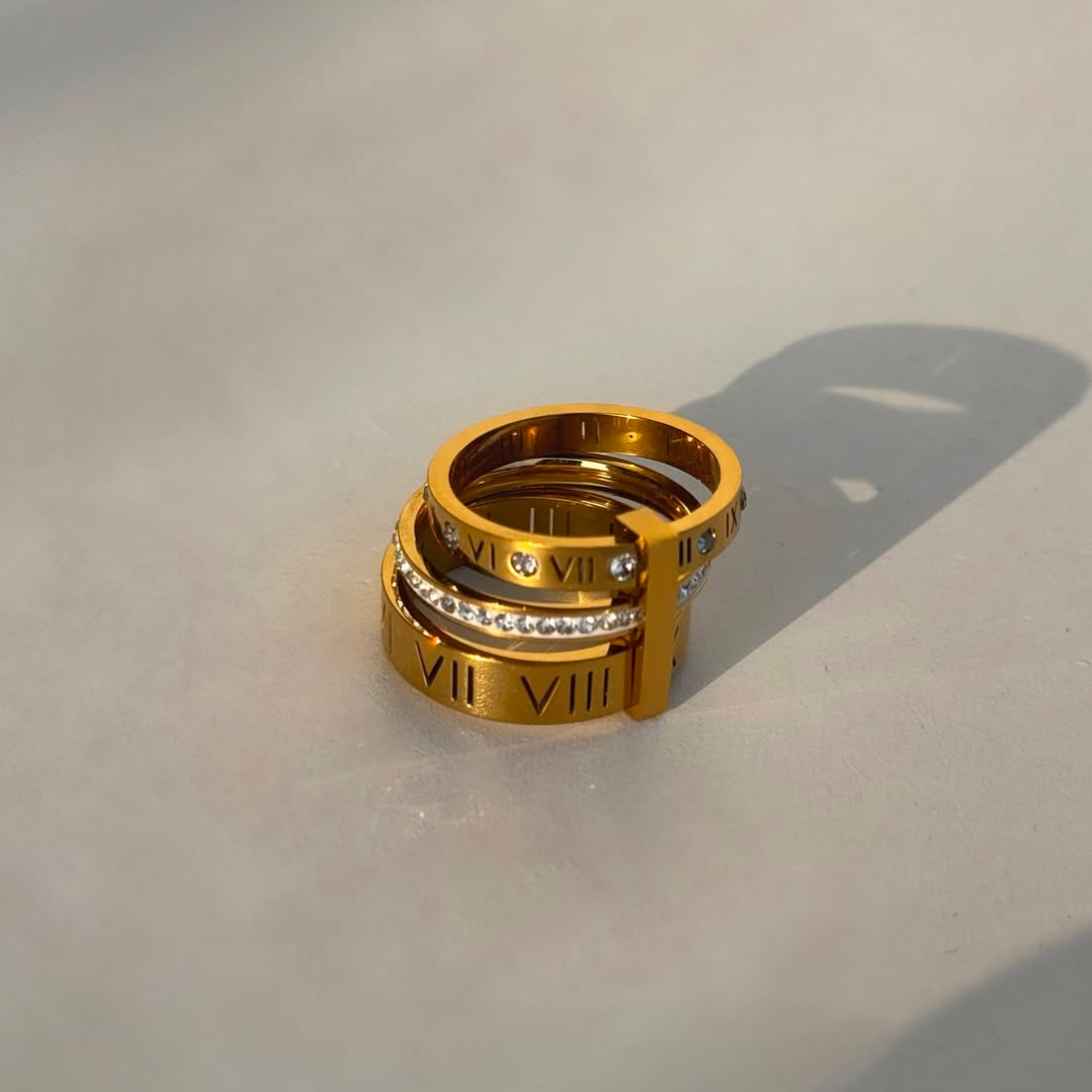 Brand Triple Layer Ring (Anti Tarnish)