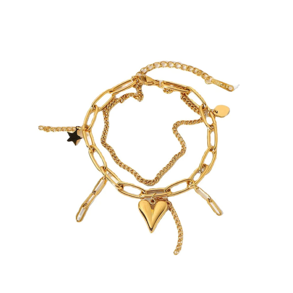 Heart Charm Bracelet
