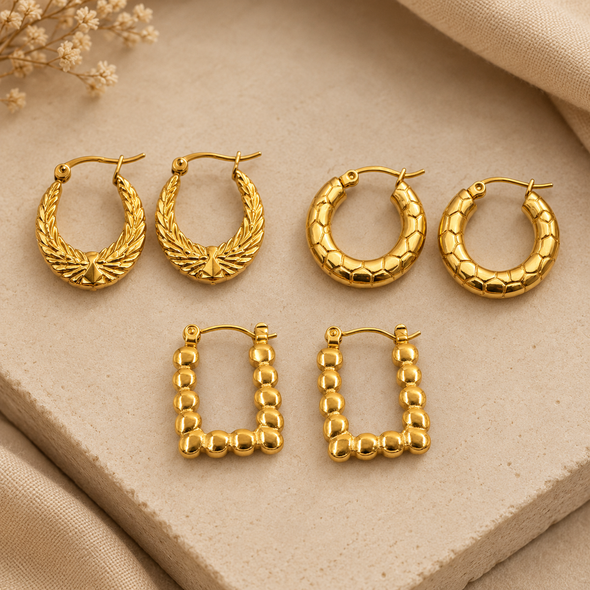 Earrings Combo( 3 Pairs)