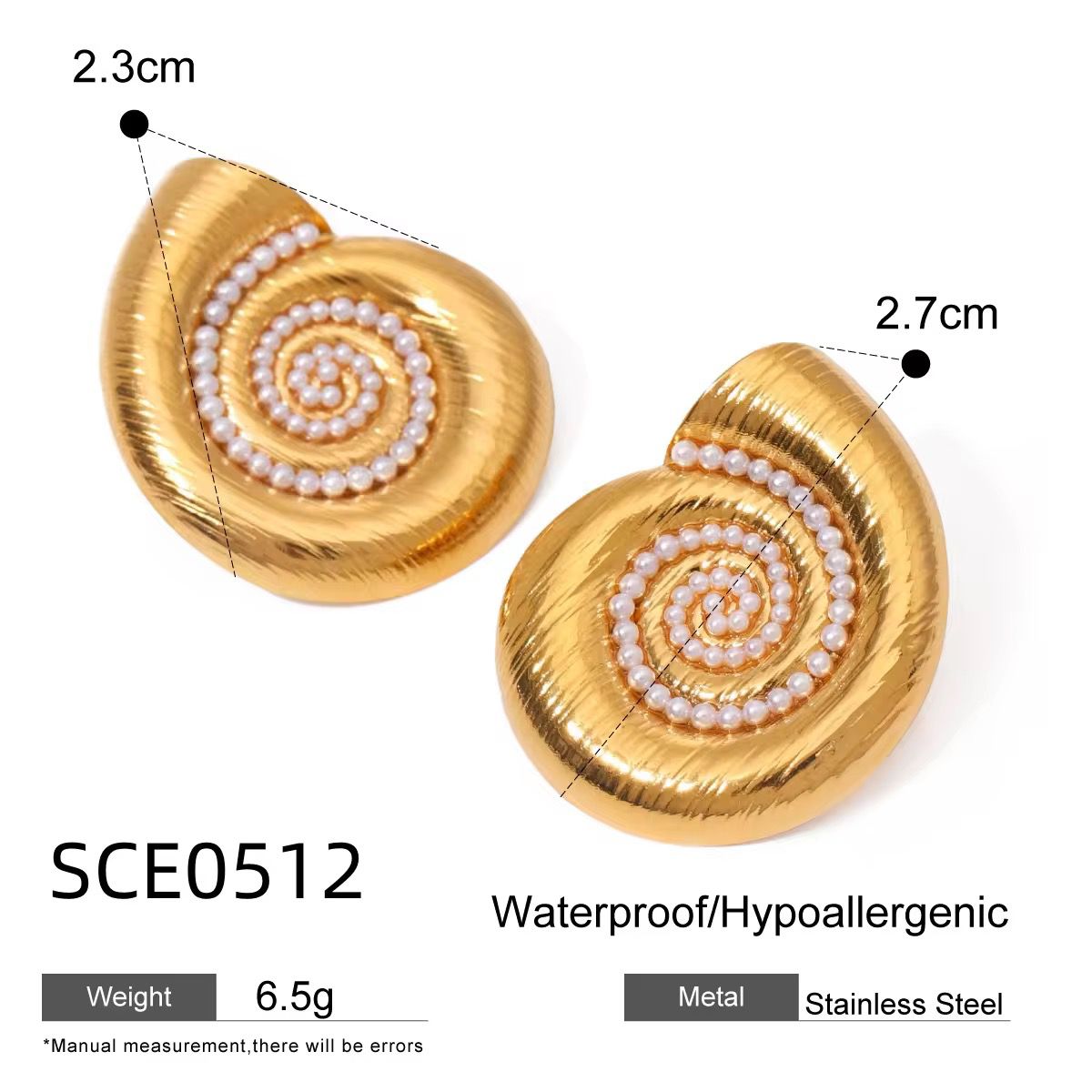 Shell Pearl Earrings