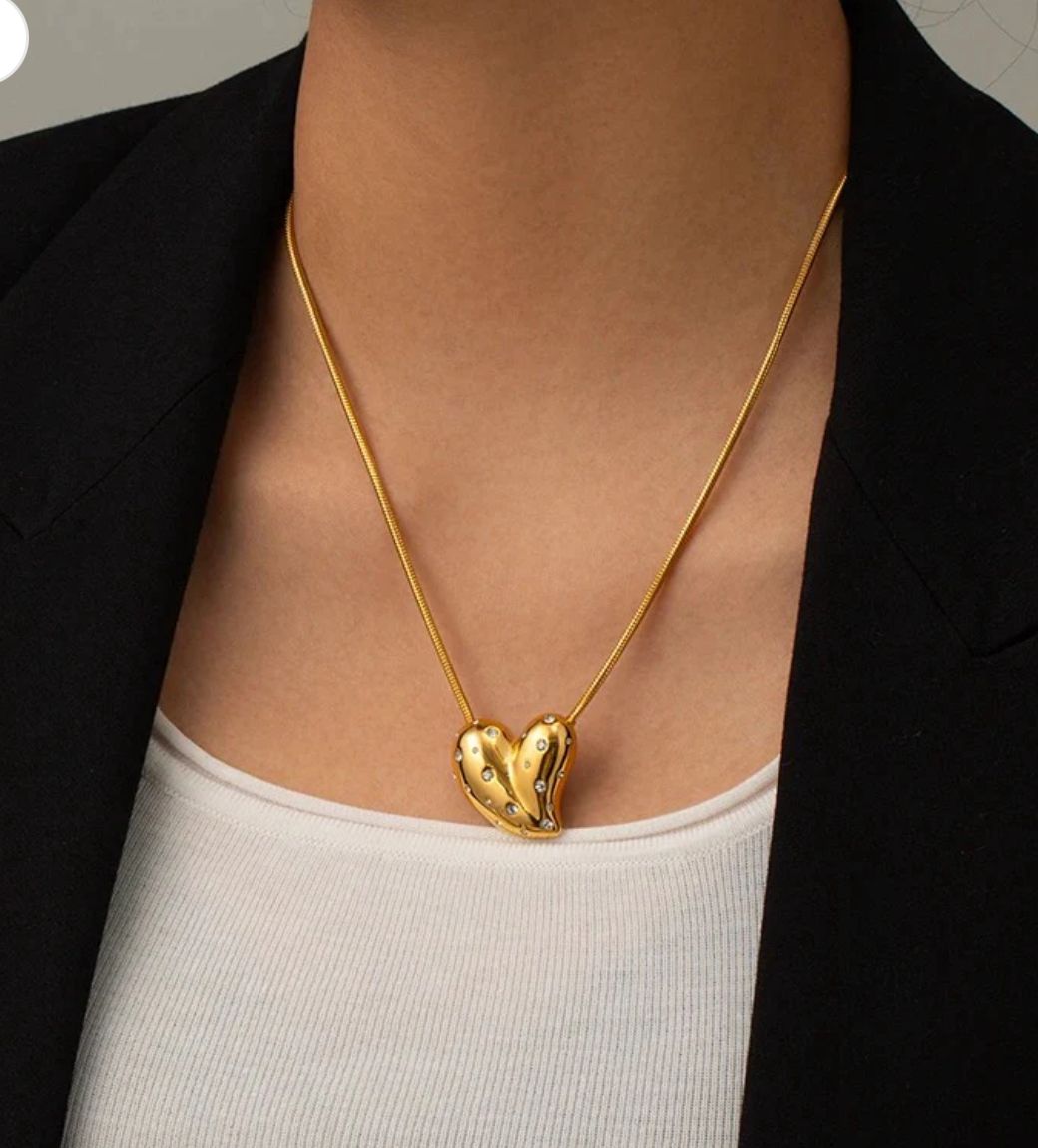 Heart Zircon Necklace