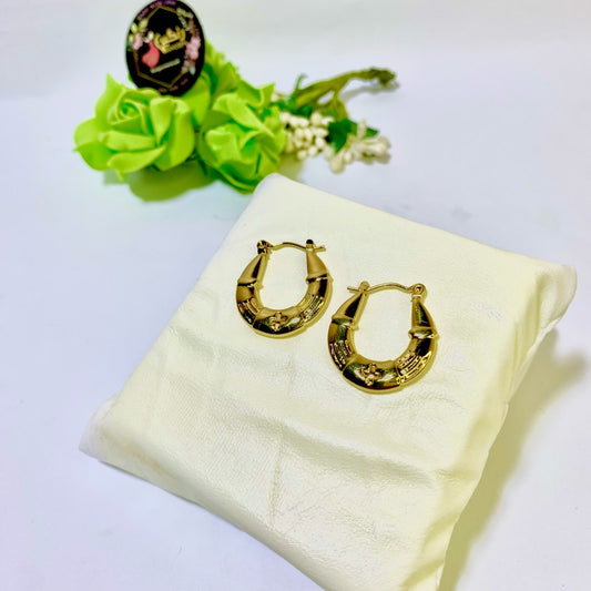 Gold Plated Hoop Earrings (Anti Tarnish)