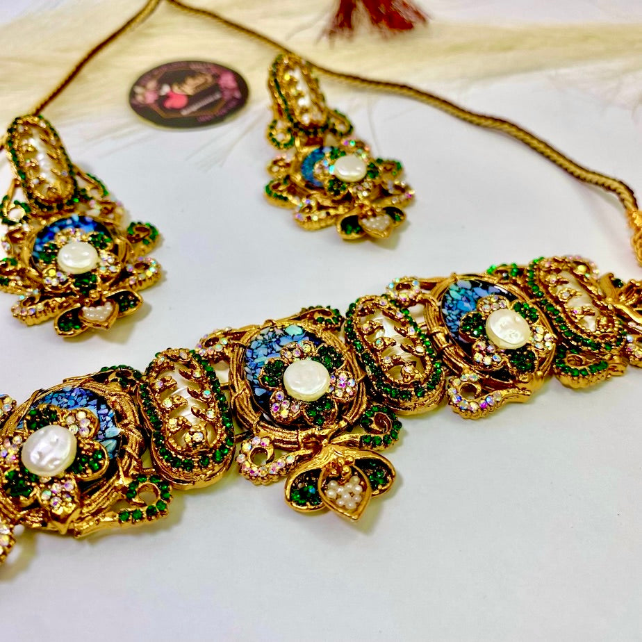 Sultan’s Glow Blue Turkish Set