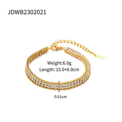 Dual Luster Diamentees Bracelet