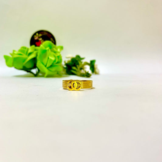 Channel stamp Ring (Anti Tarnish)