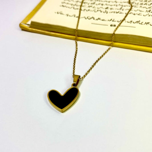 Black Heart Necklace