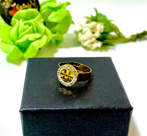 Tory Burch Zircon Ring Adjustable (Anti Tarnish)