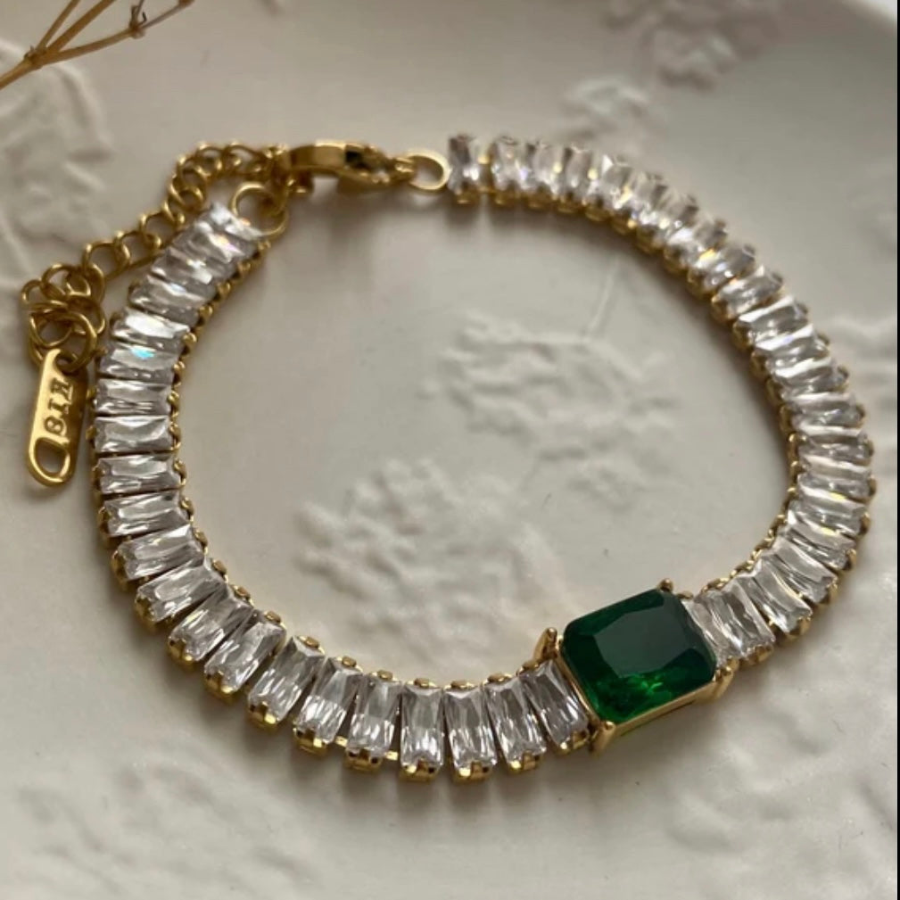 Green Full Zircon Bracelet
