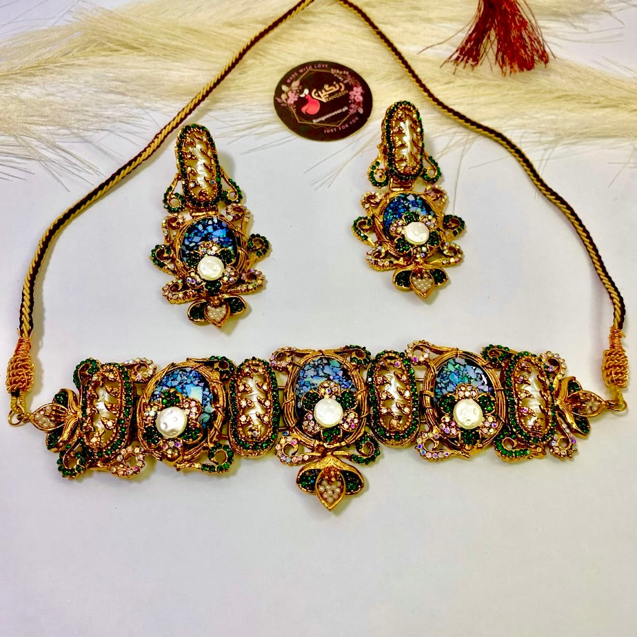 Sultan’s Glow Blue Turkish Set