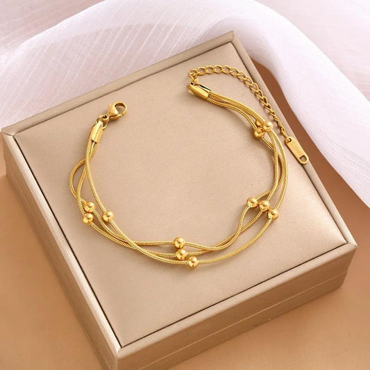 Spiral Triple Bracelet (Anti Tarnish)