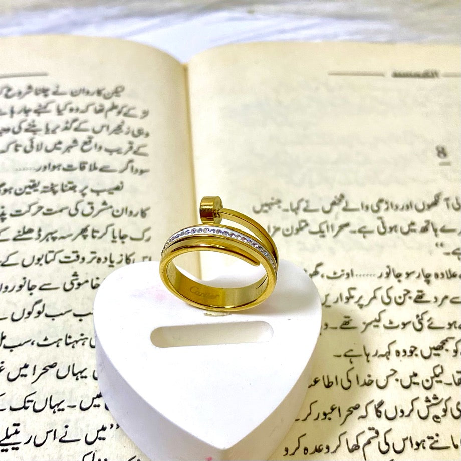 Nail Zircon Ring
