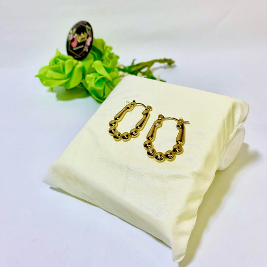 Gold Plated Hoop Earrings (Anti Tarnish)