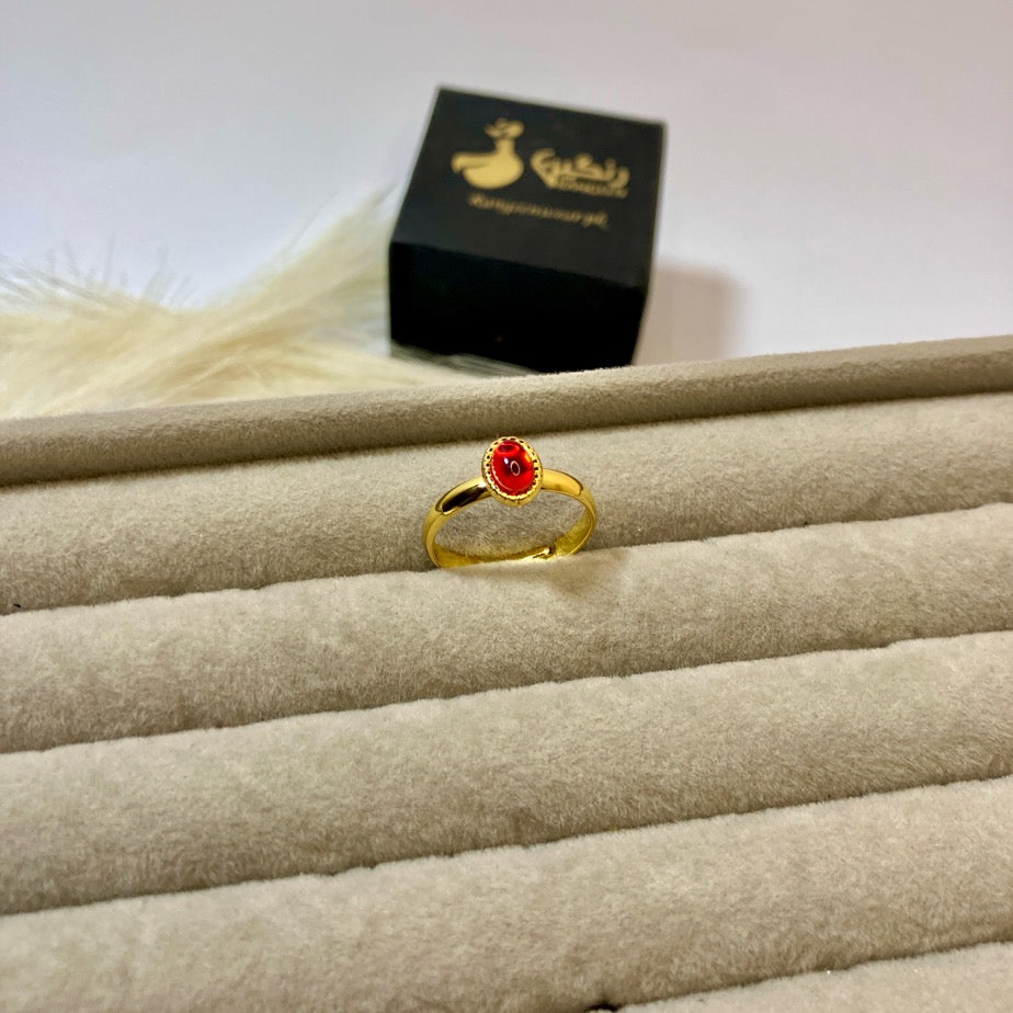 Oasis Red Stone Ring