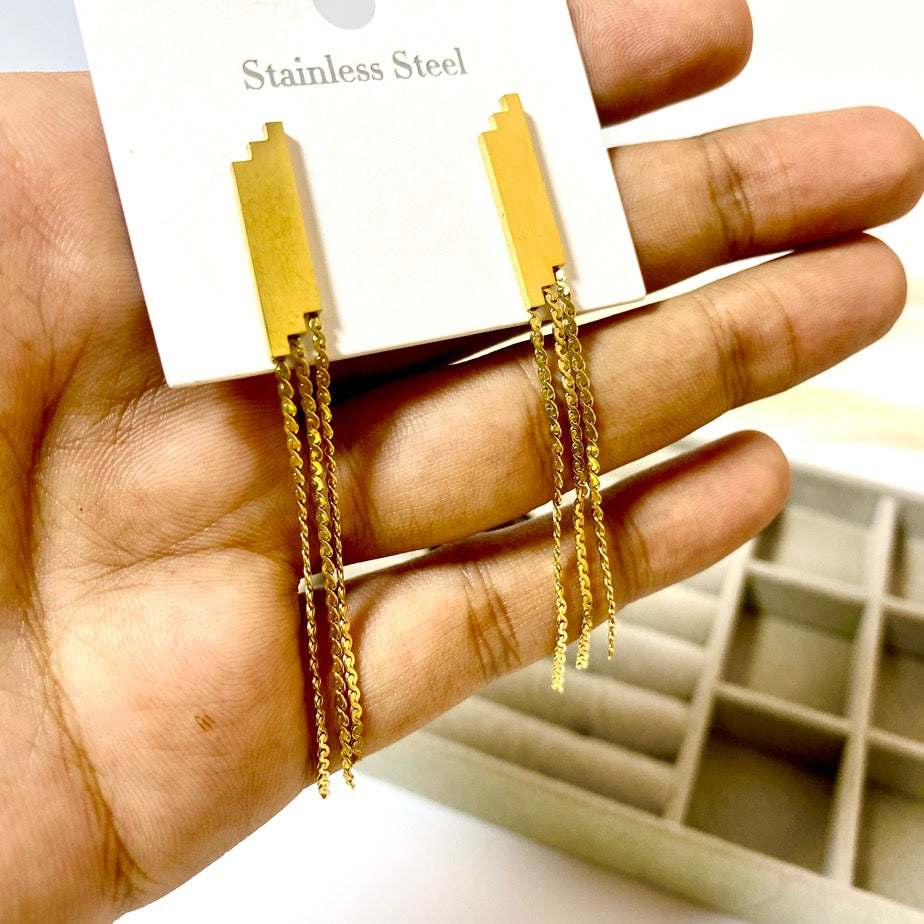 Stepin Drop Earrings