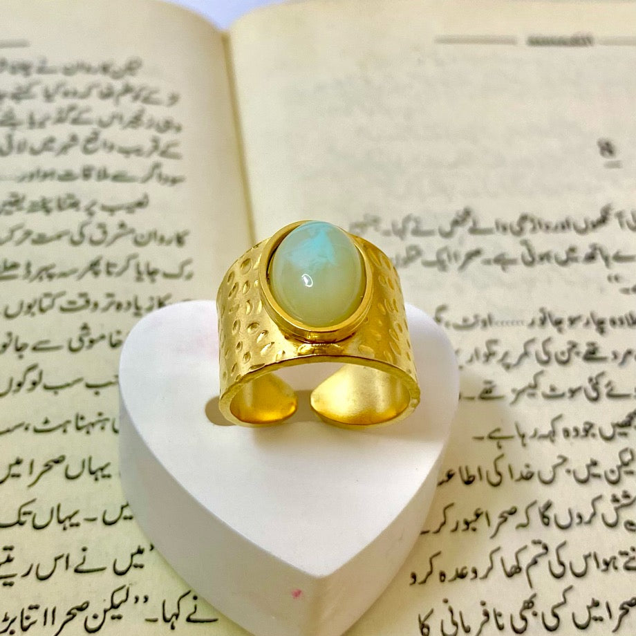 Blue Styled Ring