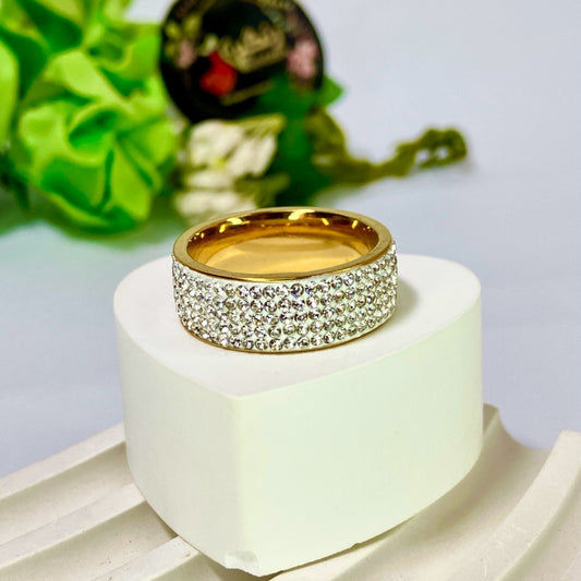 Diamond Zircon Ring
