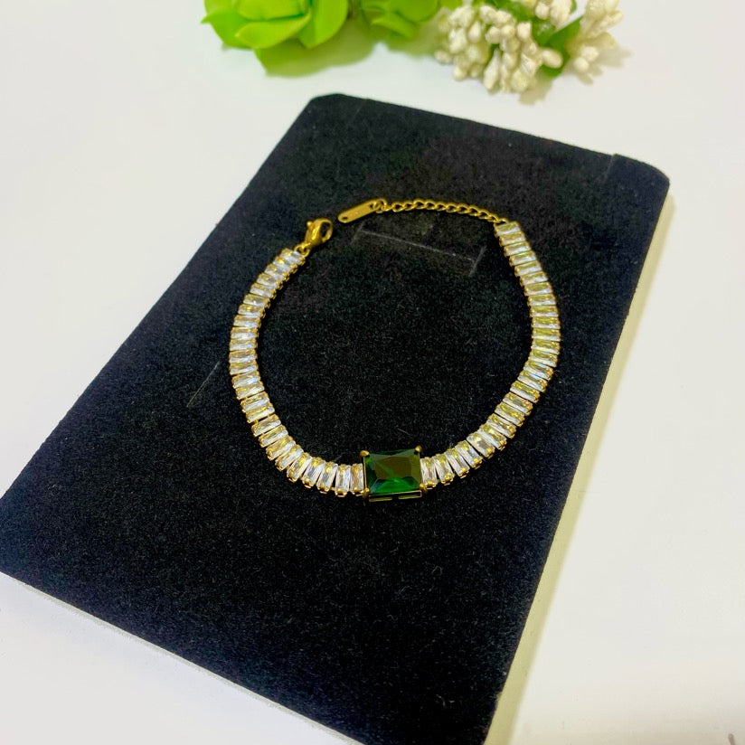 Green Full Zircon Bracelet