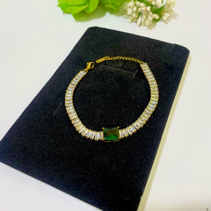 Green Full Zircon Bracelet