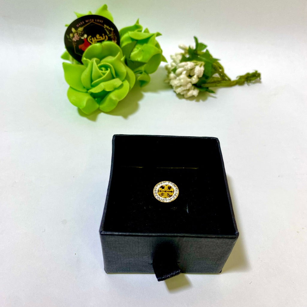 Tory Burch Zircon Ring Adjustable (Anti Tarnish)