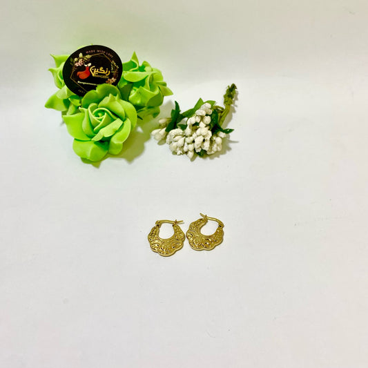 New Gold Plated Chunky Hoop Earrings (Anti Tarnish)