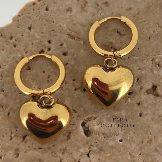 Dual link Heart Hoops